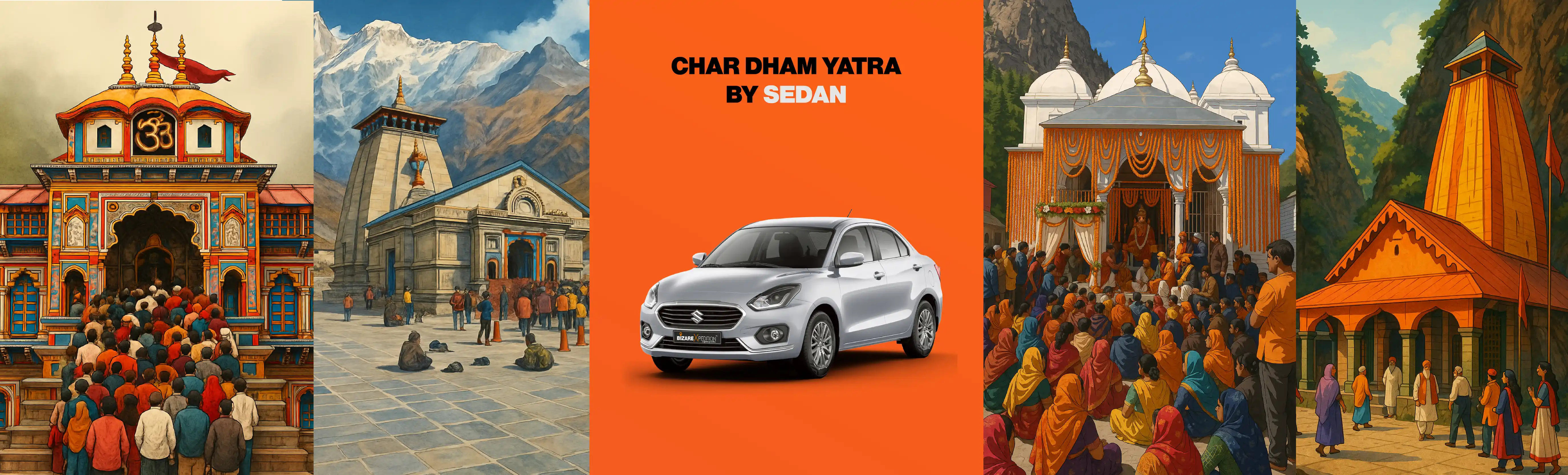 Char dham Yatra By Sedan